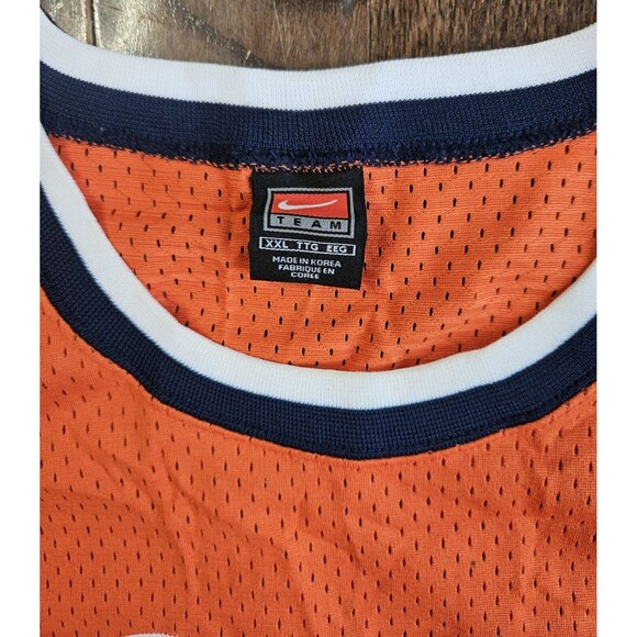 Vintage Allen Houston New York Knicks Orange Mens Sewn Jersey NIKE XXL Length +2 - Picture 6 of 12